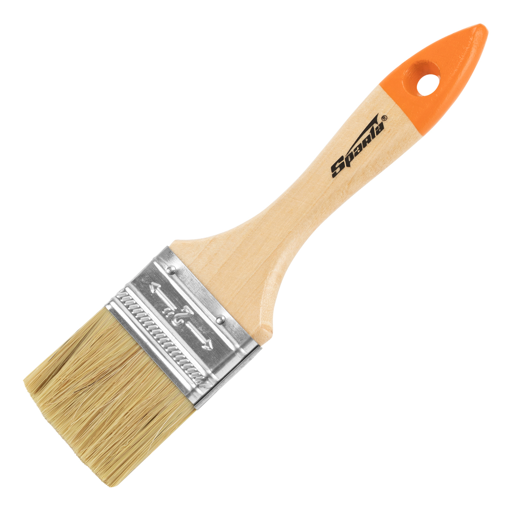 Кисть плоская Slimline 2" (50 мм) натуральная щетина, деревянная ручка Sparta 824305