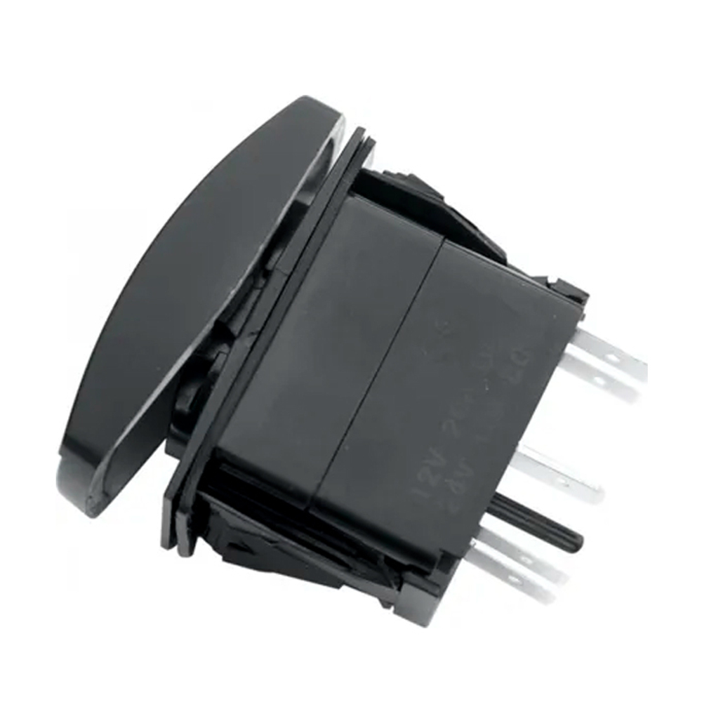 Переключатель ВКЛ/ВЫКЛ, синий, круг линия