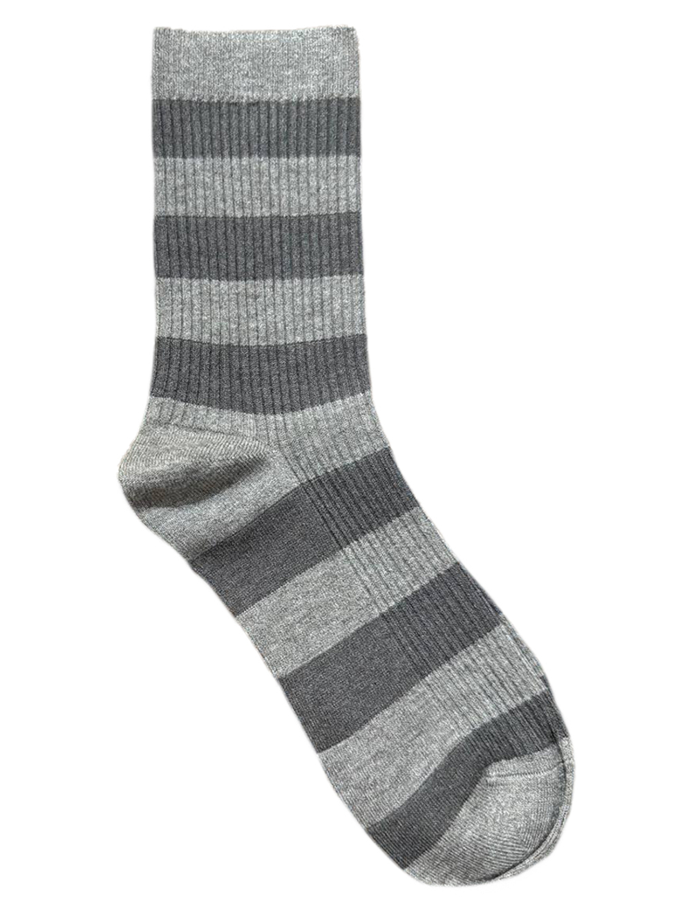 Носки р.40-45 "Полосатики Утепленные" Комплект - 5 пар