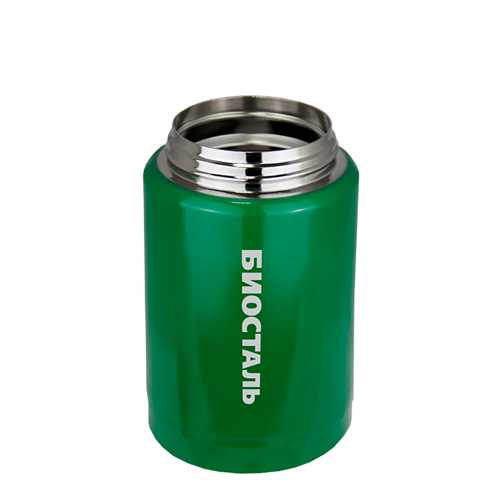 Термос для еды Biostal Охота (0,5 литра), с ложкой, зеленый