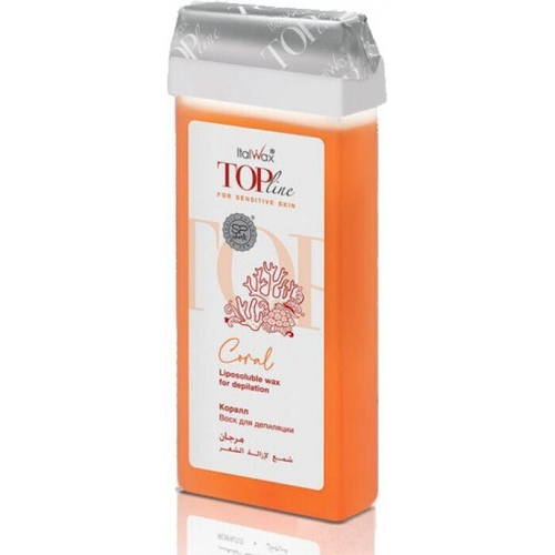 ГИБРИДНЫЙ ТЁПЛЫЙ ВОСК В КАРТРИДЖЕ TOP LINE «КОРАЛЛ» ITALWAX