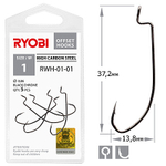 Крючок офсетный рыболовный RWH-01 №06 ( 2 упк по 8шт)