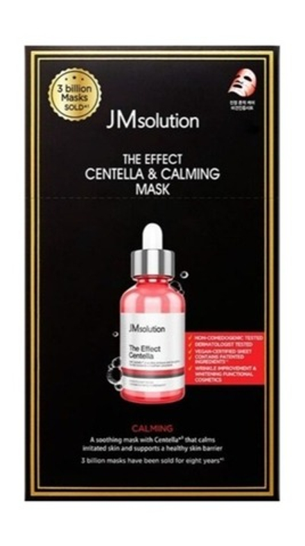 Маска тканевая успокаивающая с центеллой JMsolution The Effect Centella & Calnming Mask, 24 мл