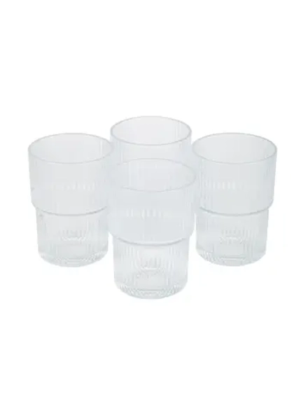 "Ribs" Набор стаканов 4шт. 455мл, в п.у.