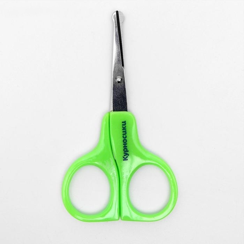 560196 Ножницы детские безопасные, маникюрные, от 0 мес., цвета МИКС