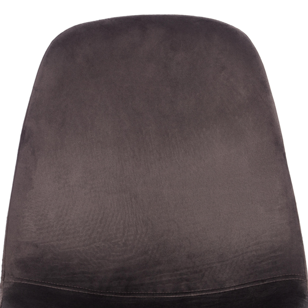 Стул BREEZE (mod. 4724) Велюр/металл , 44 х 53 х 87 см, Dark grey (темно-серый) HLR24 / черный