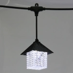 Гирлянда для улицы «Домики» 5 м 10 ламп LED (8,5*10 см) черн..пров, 1 реж.,IP-55 (220 V), Белый