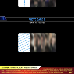 Альбом ENHYPEN - THE SIN : VANISH (LUCKY DRAW от WEVERSE SHOP)