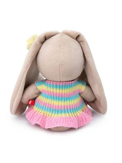 Мягкая игрушка Зайка Ми в вязаном платье 18см