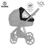 Детская коляска Roan Sol Кожа 2 в 1 RSL/2023 Misti Mint/Grey/руч. Серый