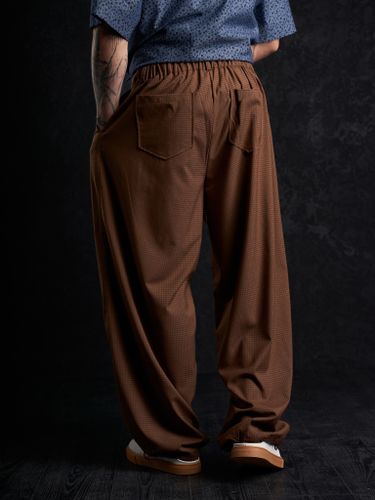 Коричневые брюки 2s1 studio в клетку