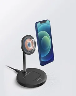 Беспроводное зарядное устройство Anker PowerWave Magnetic 2-in-1 Stand A25611Y1 (Черное)