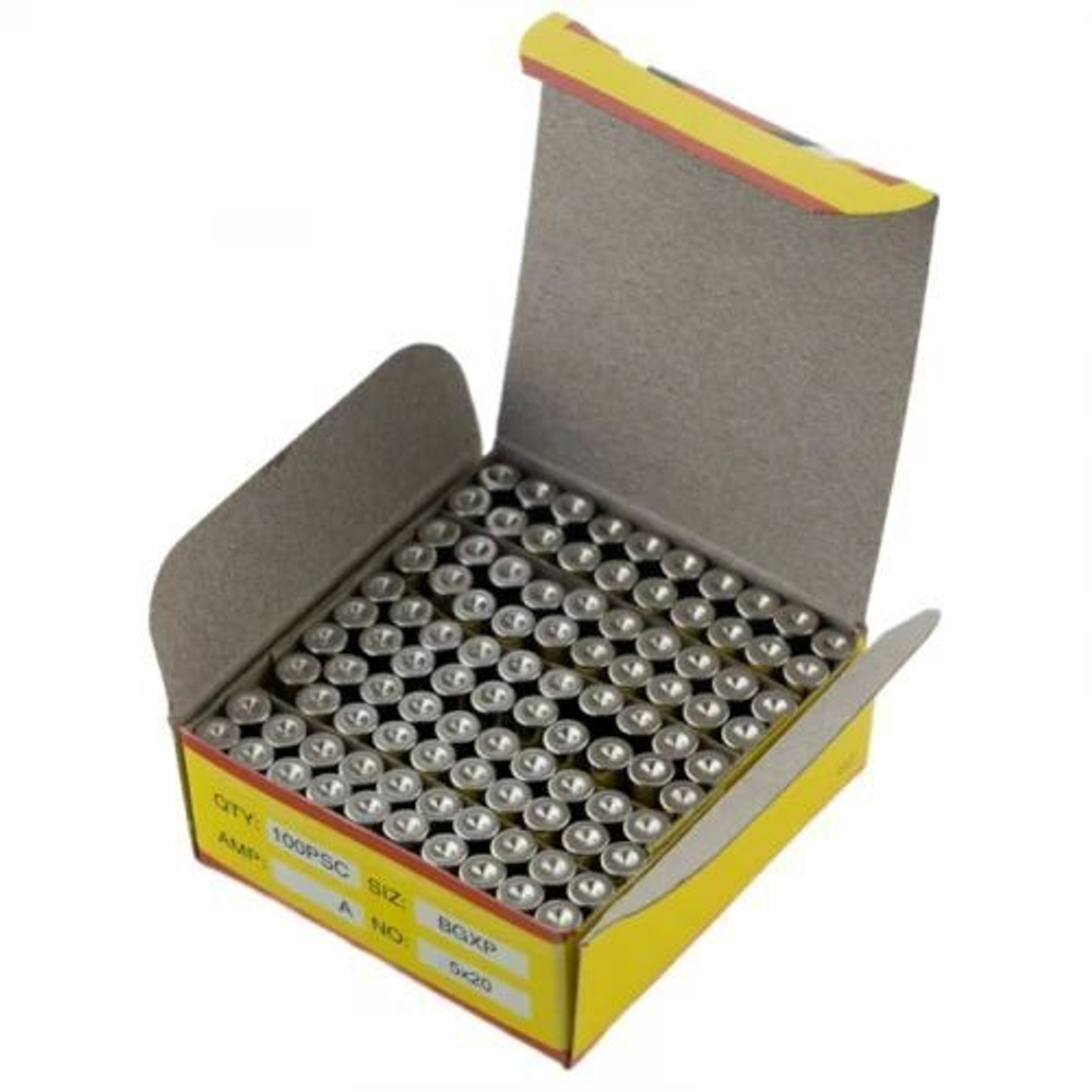 Предохранитель стеклянный 6X30 мм 6.3A 250В (100 штук)