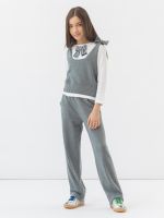 Жилет серый для девочки арт. АТ931