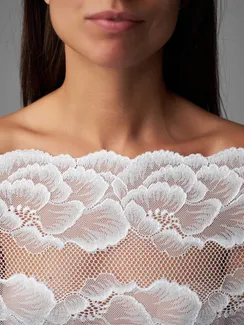 03-250 ОПТ Кружево эластичное 22 см, белый