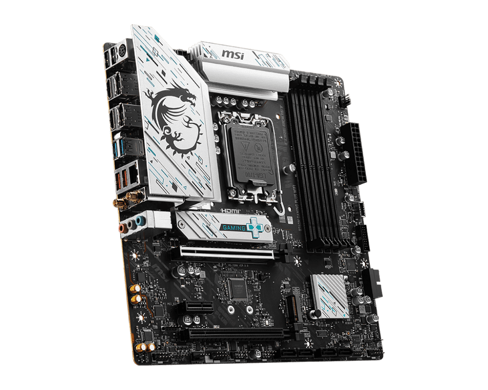 Материнская плата MSI B760M GAMING PLUS WIFI LGA1700 B760 4xDDR5 4xSATA3 RAID 2xM.2 2xHDMI 2xDP mATX