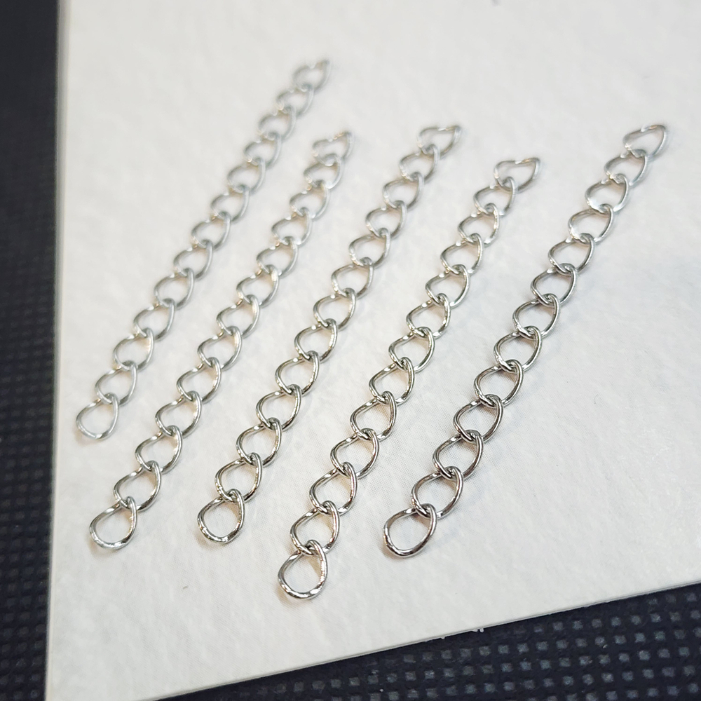 Удлинитель сталь, концевик для украшения, удлинительная цепочка, 5см