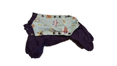 Комбинезон,  утепленный байкой 19 мальчик (обхват груди 34 - 39) темно фиолетовый