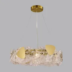 6582/6 NEOCLASSI LN25 50 золотой/прозрачный, золотой металл/стекло, металл Люстра подвесная E14 6*40W 220V QUEENY