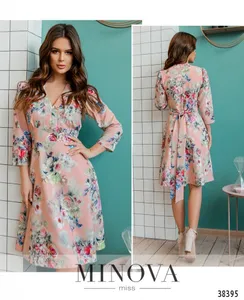 Платье 3140-пудра Minova