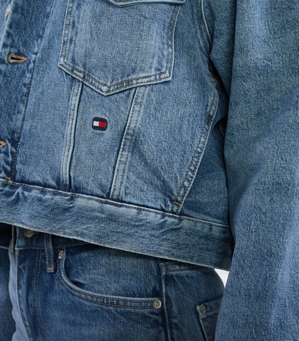 Джинсовая куртка THXSM DNM STRAIGHT JKT HERO IND Tommy Hilfiger - голубой(WW0WW39101)