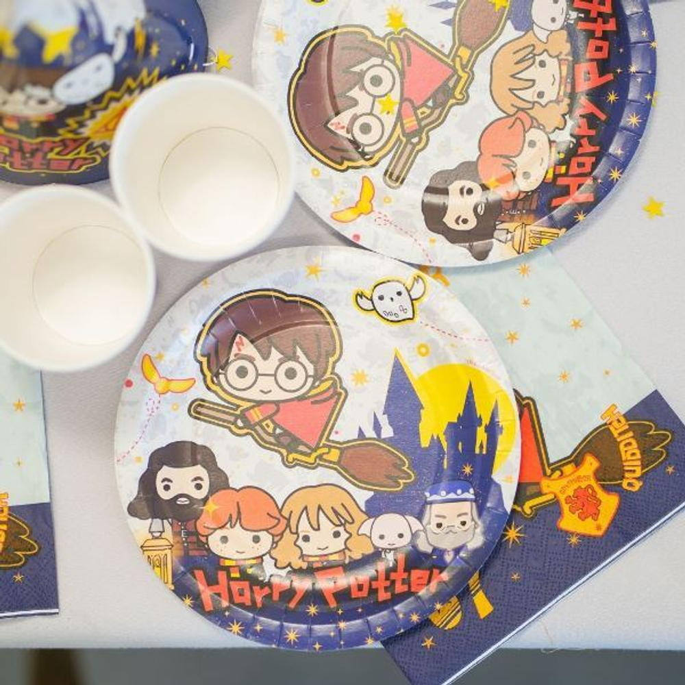 Тарелки бумажные «Гарри Поттер и друзья», 18 см, 6 шт