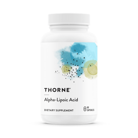 Thorne Research, Альфа-липоевая кислота, Alpha-Lipoic Acid, 60 капсул