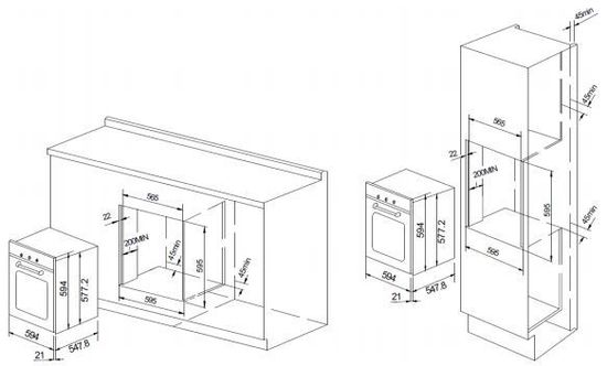 Электрический духовой шкаф GRAUDE BMDP 60.0 SG