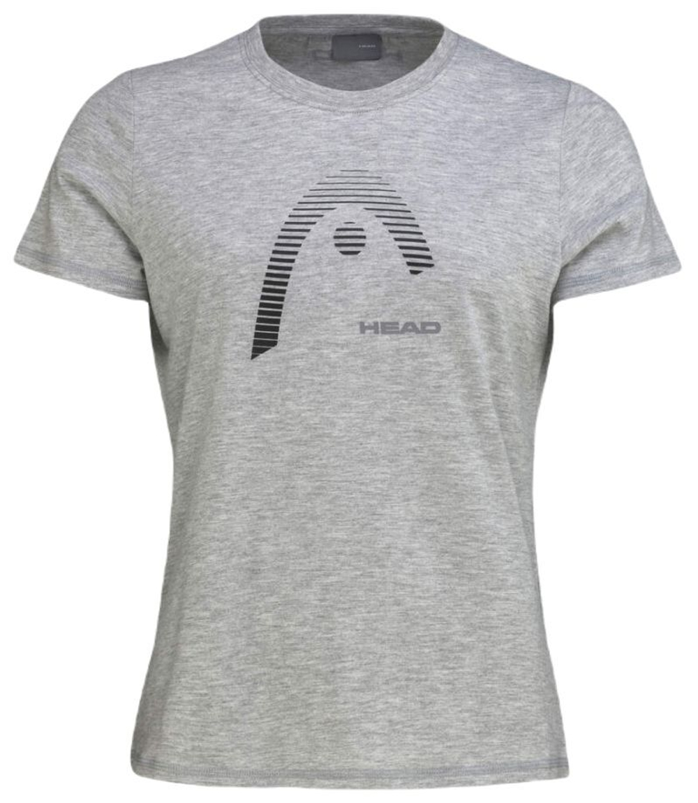 Женская теннисная футболка Head Club Lara T-Shirt - grey melange