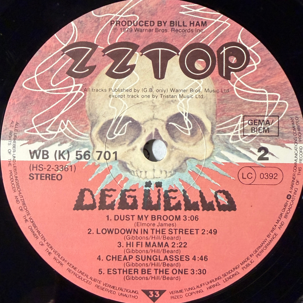 Виниловая пластинка ZZ Top - Deguello LP