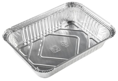 Форма алюминиевая 218*156*38 мм. 880 мл. (100/600 шт.) ГОРНИЦА 410-008