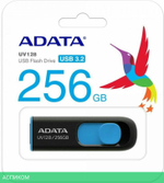 USB Flash-накопитель A-Data DashDrive UV128 256Gb черный/синий (AUV128-256G-RBE)