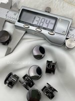 Фиксаторы шнура для одежды черные (графит)