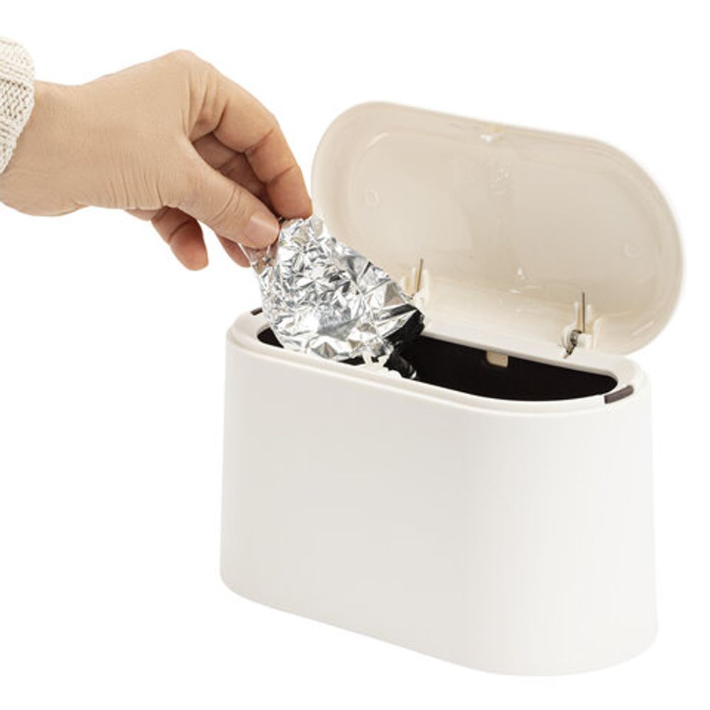 Контейнер, урна, ведерко для мусора с микролифтом НАСТОЛЬНОЕ 2 л, 220х110х130 мм, BOOMHOUSE (БУМХАУС), 238898