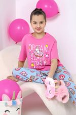Пижама для девочки Единопончик-2 Виотекс РОЗОВО-ГОЛУБОЙ