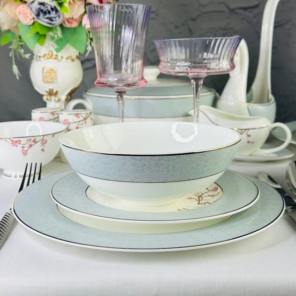 Lenardi 145-640 Салатник 18см САКУРАуп.(х24)Костяной фарфор