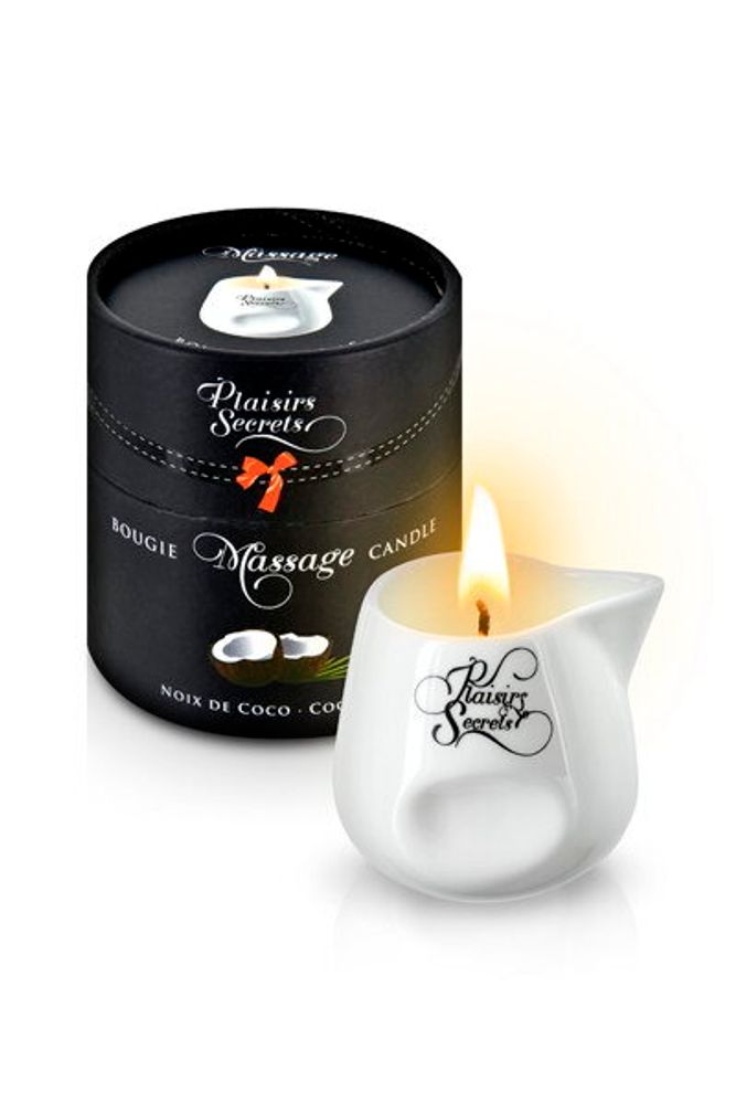 826012 / MASSAGE CANDLE COCONUT 80ML Свеча с массажным маслом Кокос 80 мл