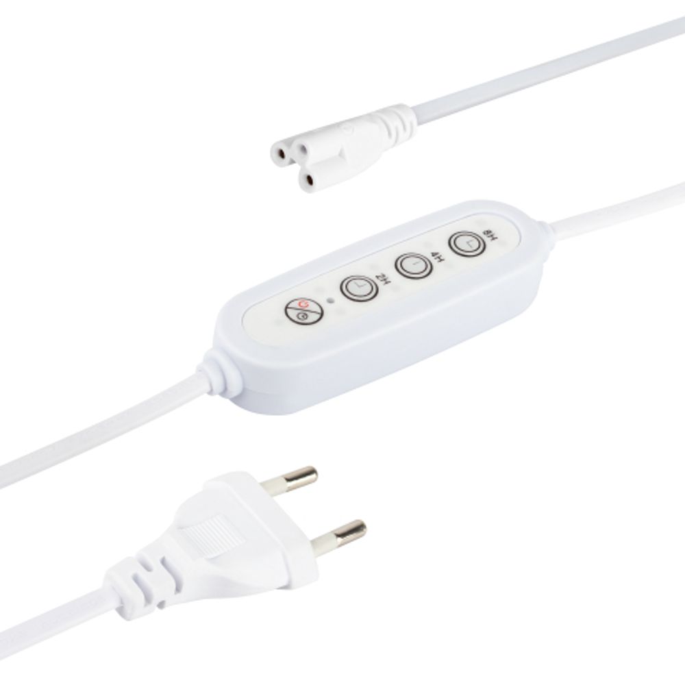 Таймер для светильника ЭРА FITO-LINETIME-3 pin (2/4/8 H)-GR с проводом 1,5 м