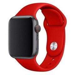 Силиконовый ремешок Sport Band 42 мм / 44 мм / 45 мм / 49 мм для Apple Watch (Красный)