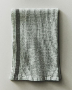 ZARA HOME КУХОННОЕ ПОЛОТЕНЦЕ ВАФЕЛЬНОЕ С ПОЛОСОЙ, СИНИЙ