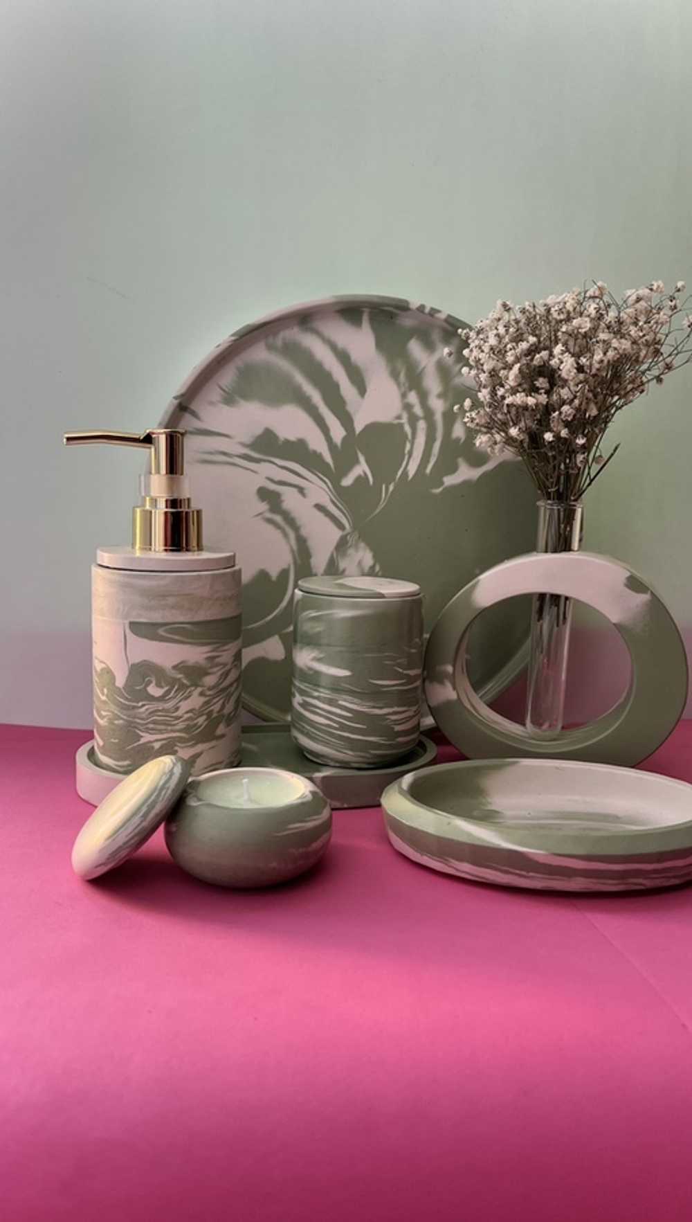 Набор «Зеленый мрамор»