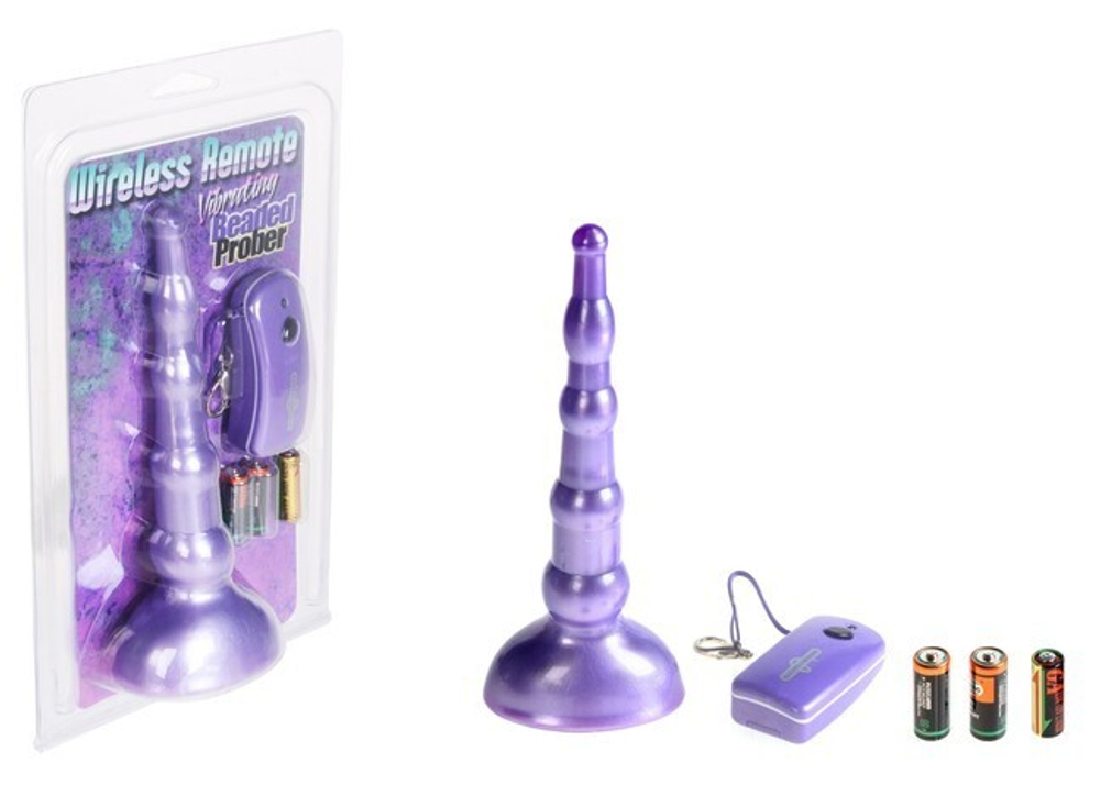 Беспроводная вибровтулка Wireless Remote (17 см, фиолетовый) (Цвет: фиолетовый)