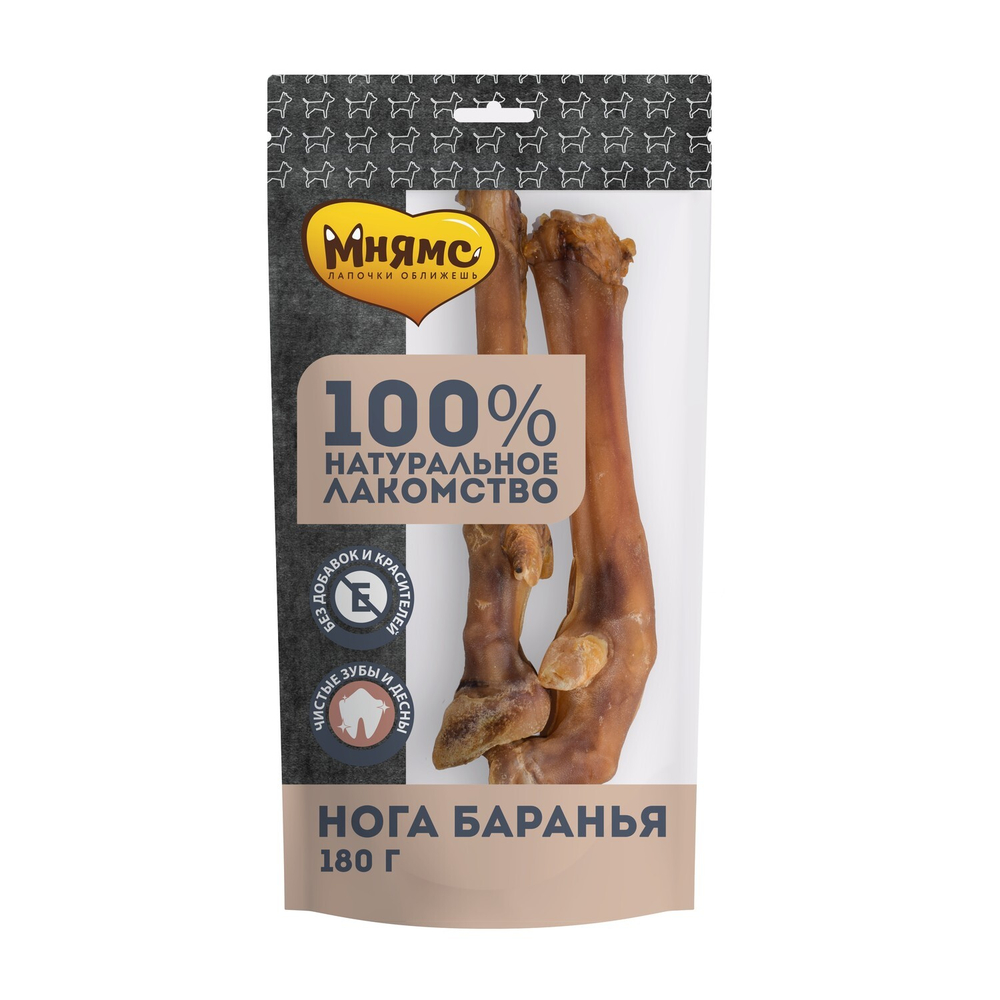 Мнямс лакомство для собак нога баранья