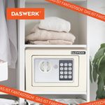 Сейф мебельный DASWERK SC-170EL (170х230х170 мм), электронный замок, бежевый, 291340