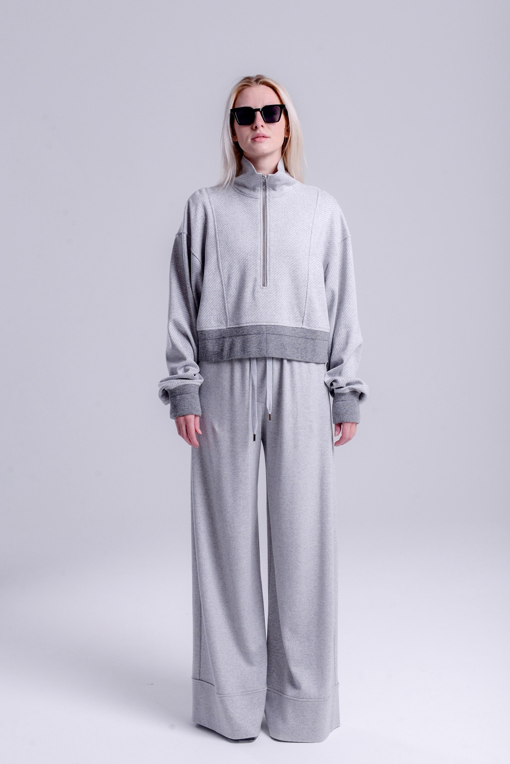 Анорак из шерстяного джерси