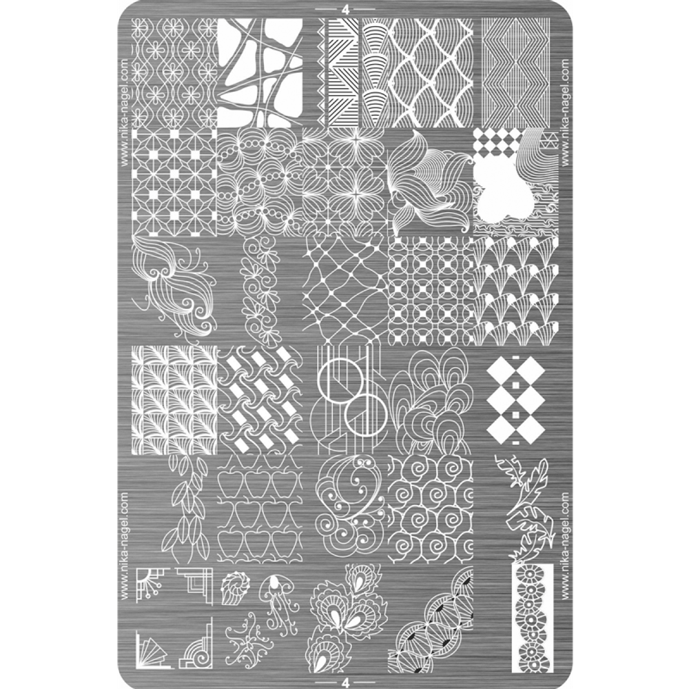 Nika Nagel Пластина для стемпинга №04 (большая)