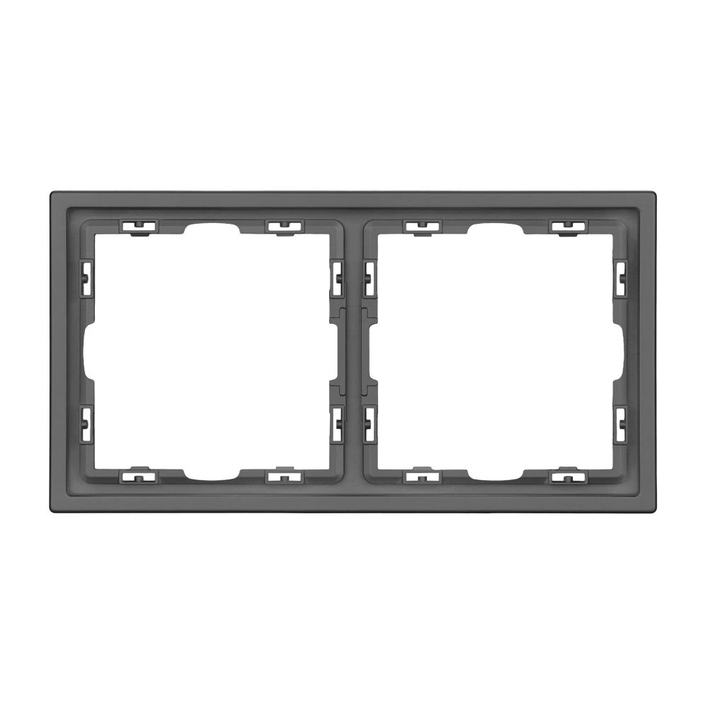 Рамка пластиковая FRM-NOBE-SFPL-2-GR (Arlight, Серый базальт) 054218
