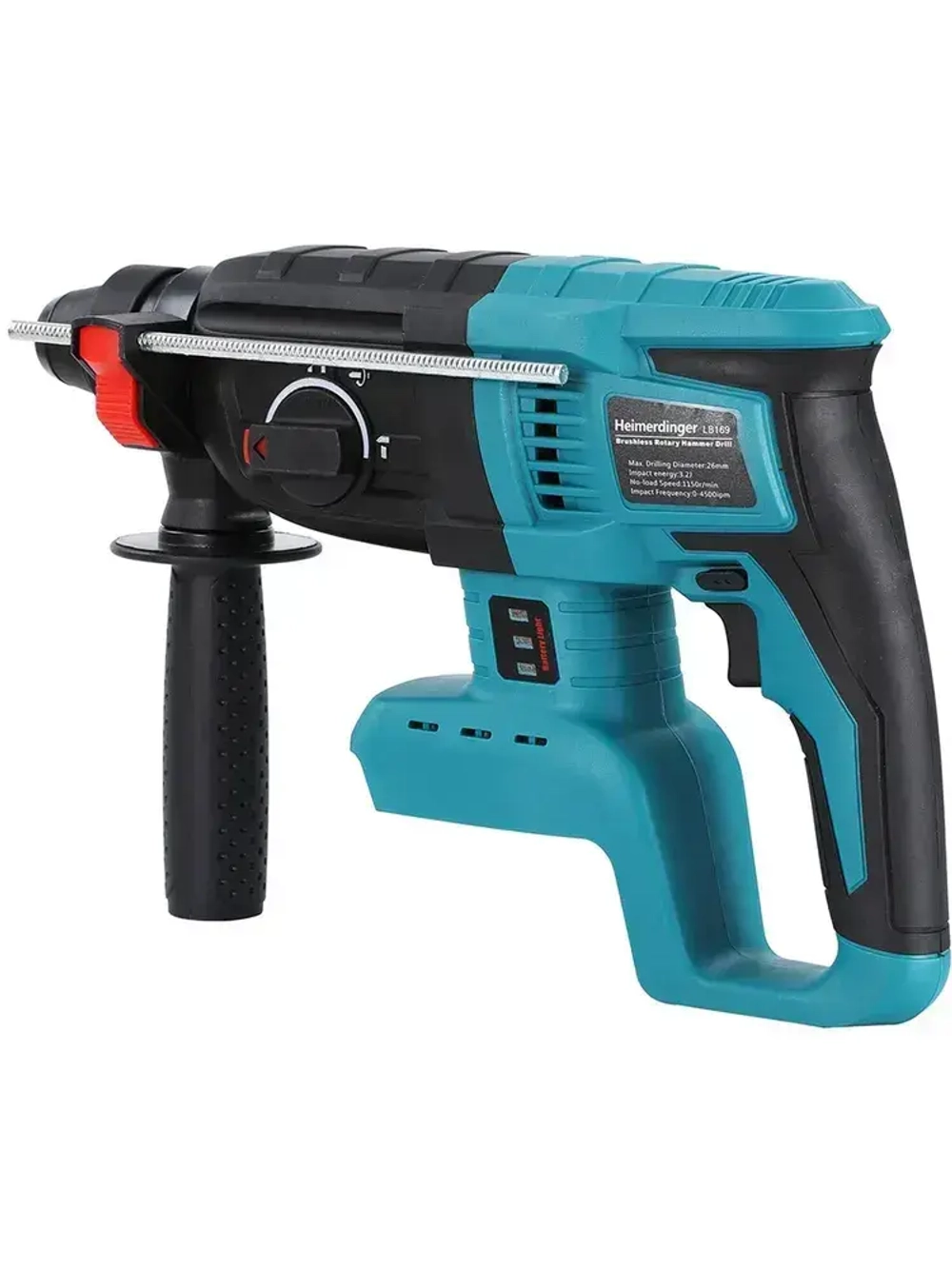 Бесщеточный перфоратор Heimerdinger, 800 Вт, 3.2 Дж, 3 режима, патрон SDS+, LB169, без батареи,4 сверла