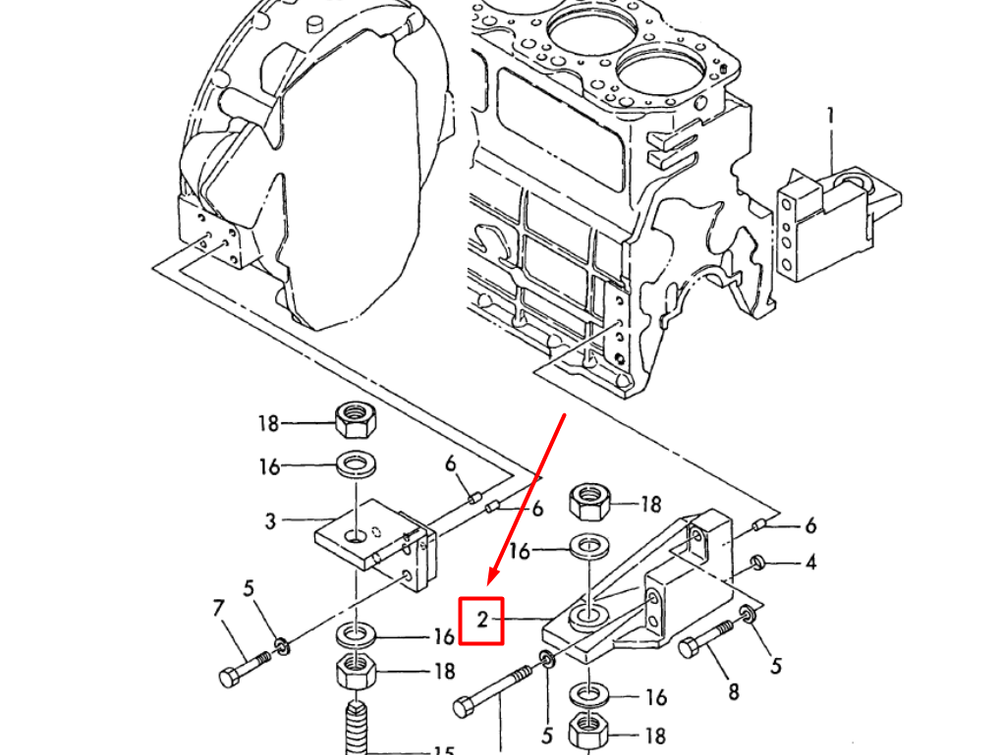 127675-01070 FOOT, MOUNTING