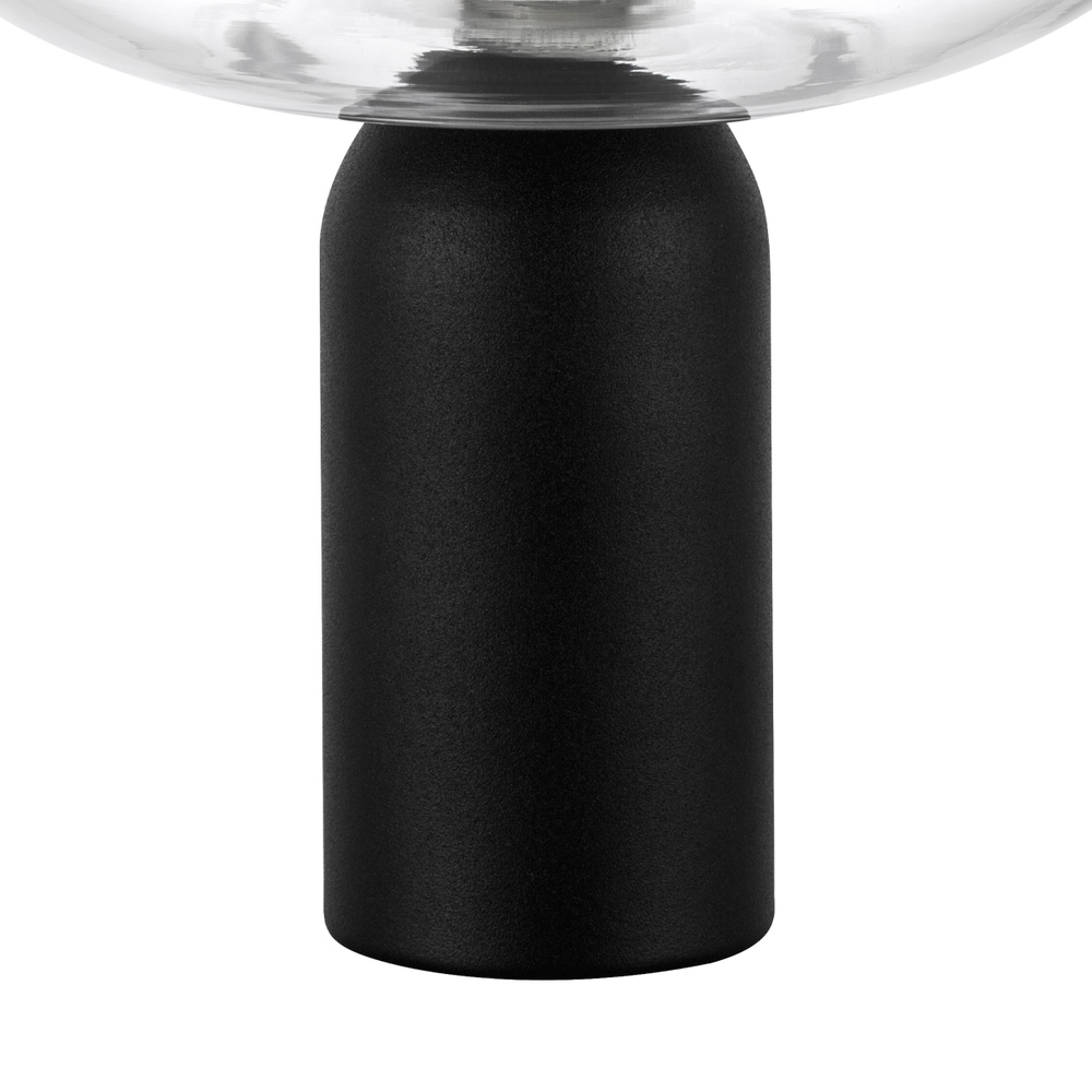 612917 Настольная лампа PALERMO 8W LED 350LM G ЧЕРНЫЙ/ПРОЗРАЧНЫЙ 3000K